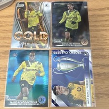 Topps Stadium Chrome UEFA CL Borussia Dortmund 4 Card Lot-Bellingham Reyna