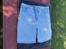Vintage 90s Levi's 550 Size 36 Relaxed Fit Denim Blue Jeans Shorts