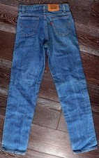70's LEVIS Blue Jeans denim Student Vintage 1970's, Orange Tab, Made In USA,