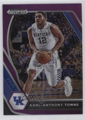 2021-22 Panini Prizm Draft Picks Purple Prizm 55/75 Karl-Anthony Towns #67 0ud4