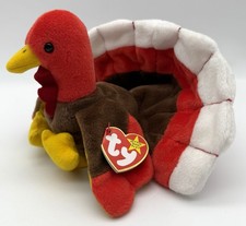Ty Beanie Babies  Gobbles  the Thanksgiving Turkey Plush Toy 1996