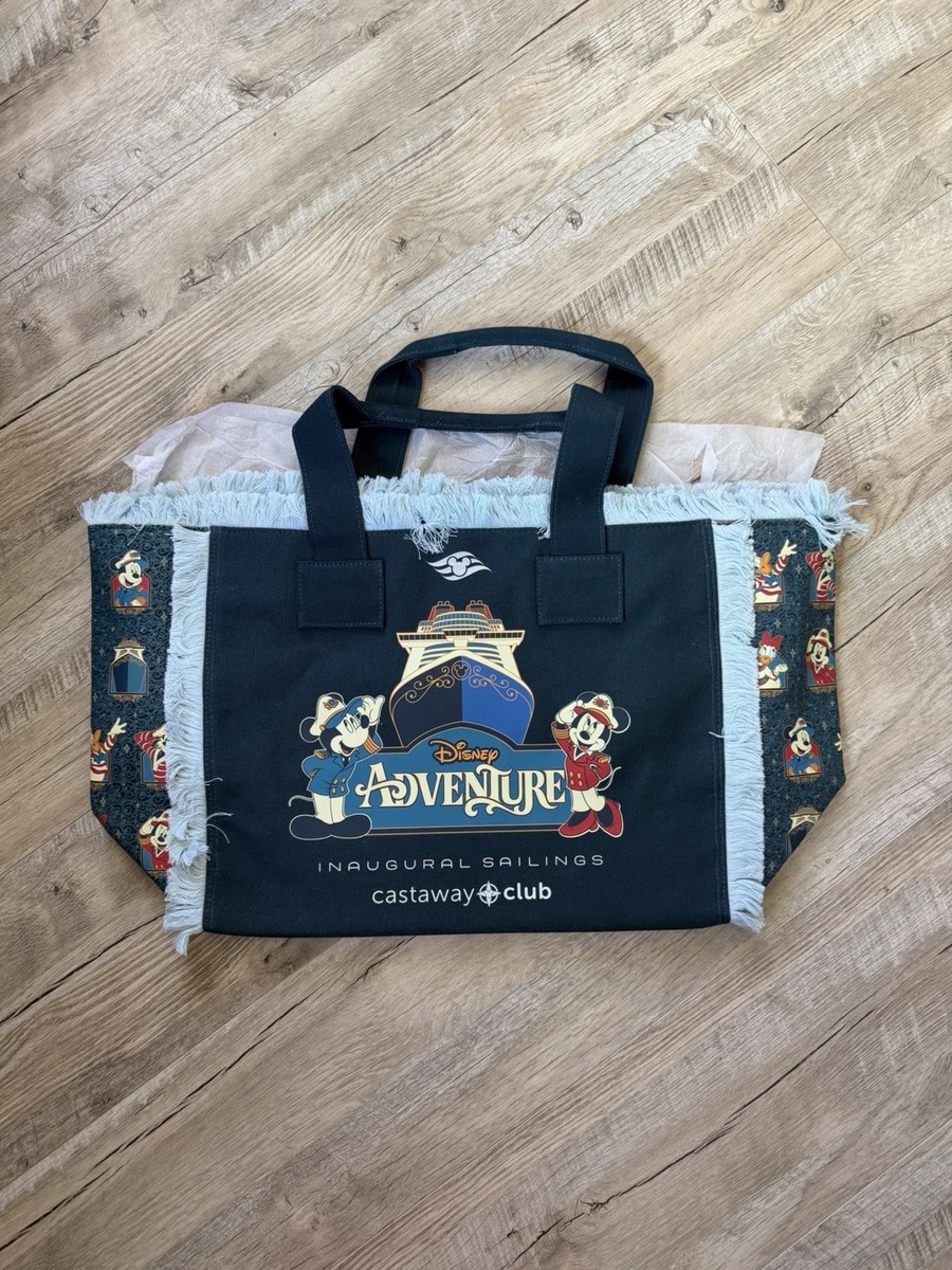 Disney Cruise Line ミッキー ミニー トートバッグ New Disney Cruise Line Adventure Inaugural Castaway Club Tote Bag