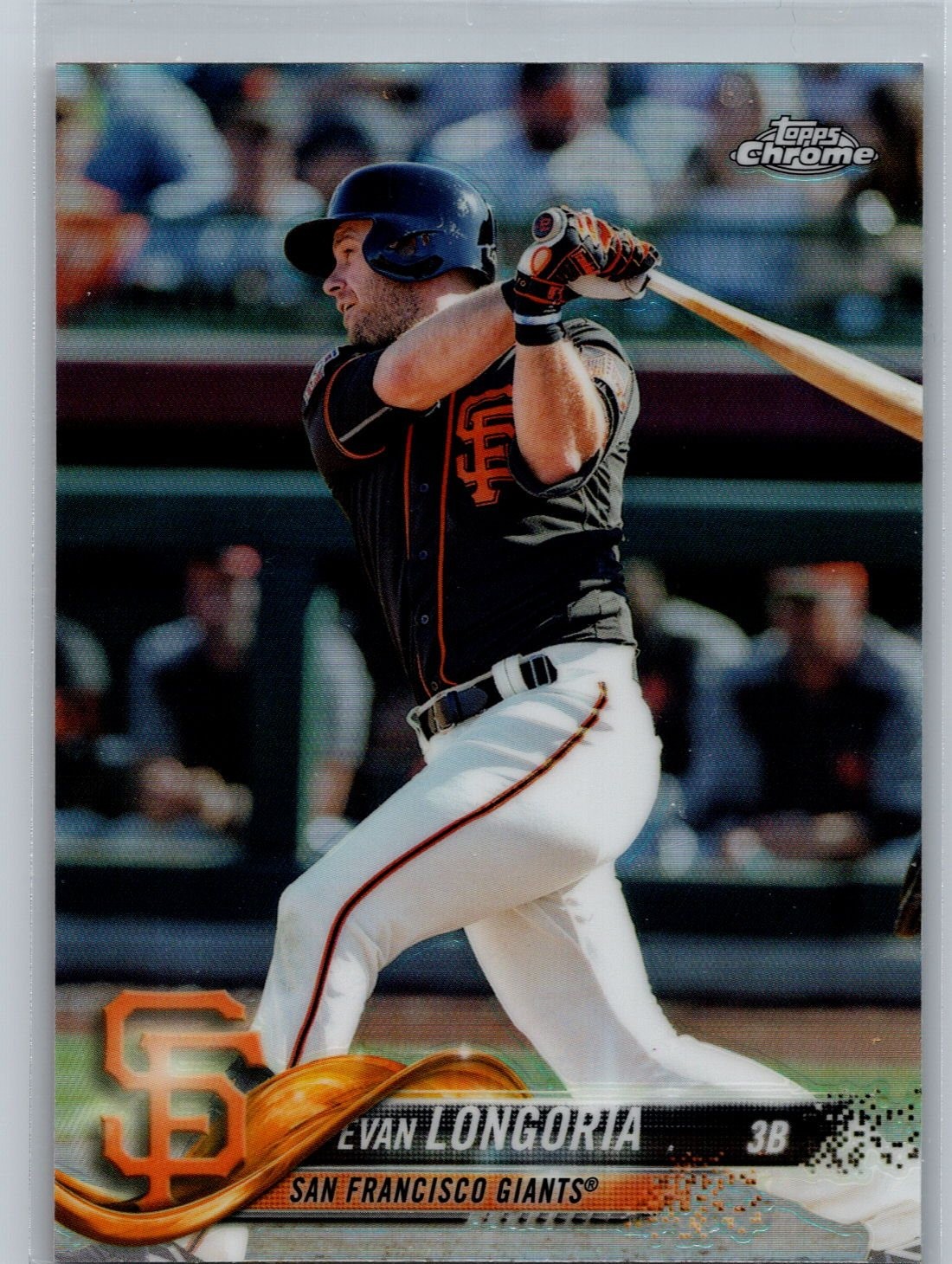 2018 Topps Chrome #95 Evan Longoria Refractor