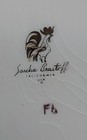 Large Size Sascha Brastoff Handsigned Village Ceramic Art Ashtray — photo 4