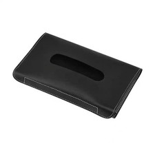 Sun Visor Tissue Install Hanging Napkin Storage Box for Car Tissue Holder Black