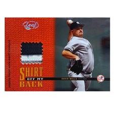 [OBO/MSG]  2004 Leaf David Wells Game Used Jersey Patch Card