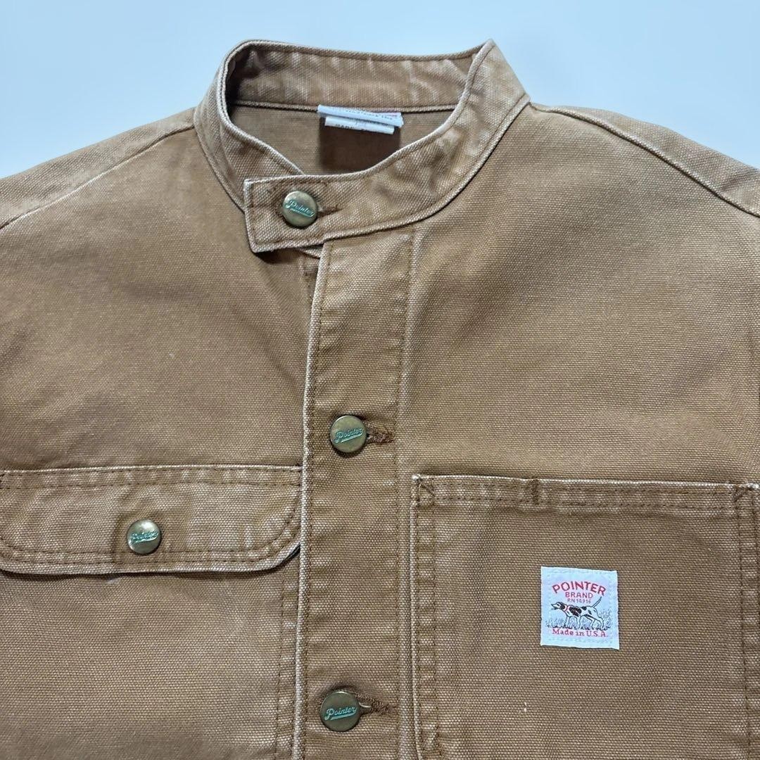 Pointer Brand Brown Denim Coverall Work Jacket XS… - image 2
