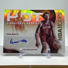 2021-22 Panini NBA Hoops - Hot Signatures Rookies Evan Mobley RC Cavs
