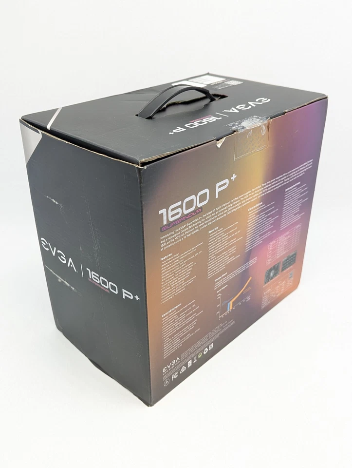 EVGA SuperNOVA 1600 P+ Supernova 80+ Platinum 1600W (220-PP-1600-X1) Black - Image 3 of 4