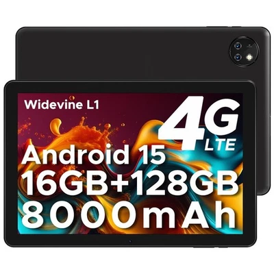 DOOGEE T10W 10,1 Zoll Tablet 9GB+128GB 8000mAh Android 15 Tablet 4G LTE&5G WIFI