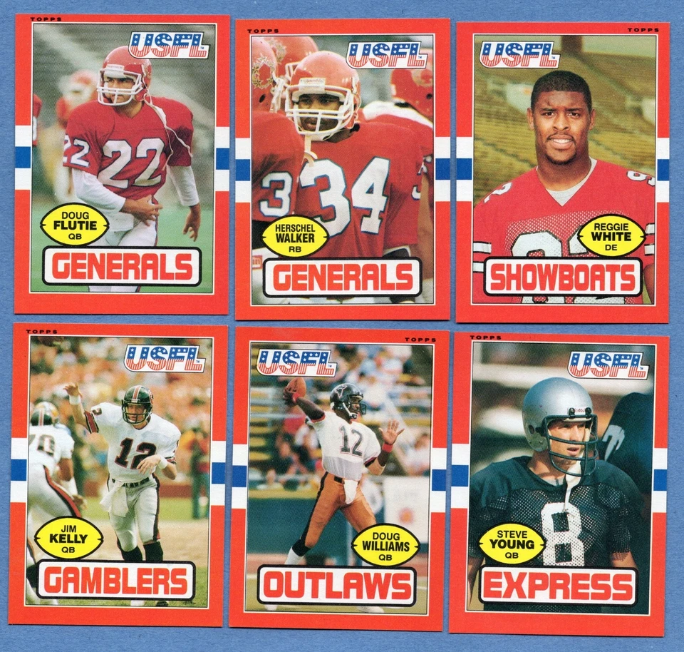 1985 USFL Football Complete Set - White - Kelly - Flutie - 1985 USFL Football - Image 2 of 3