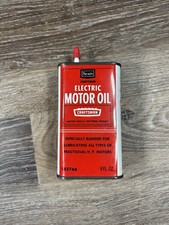 Vintage Sears Craftsman Electric Motor Oil - Barley Used - 9-55766