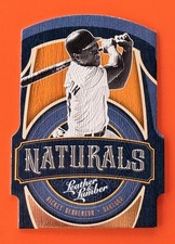 2019 Panini Leather & Lumber Naturals Rickey Henderson #N-1 Wood Grain Texture