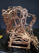 COMPLETED UGEARS 3D Wooden Puzzle W/ Marbles