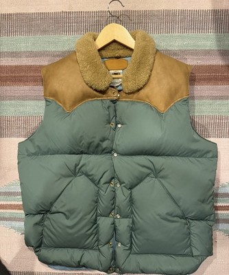 Rocky Mountain Featherbed Christy Vest Size 46 Emerald Shearling
