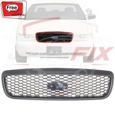 New Front Grille Assembly Textured Gray For 2001-2011 Ford Crown Victoria 4.6l