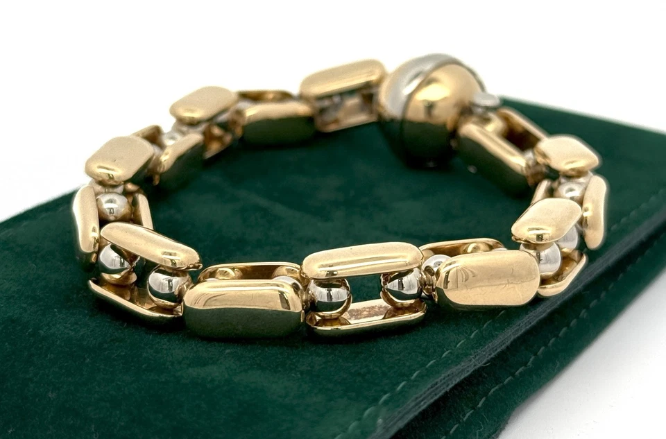 Sauro 18k Yellow Gold Men's Bracelet, S16651 - Image 2 of 4