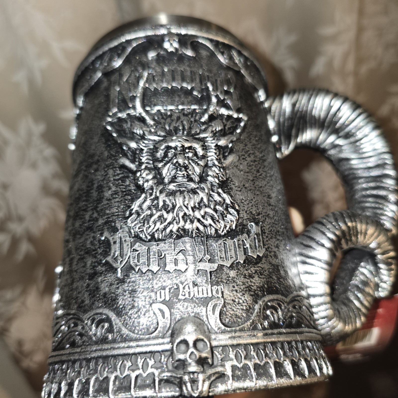 Red One Krampus Stein Mug 17oz Medieval Fantasy Renaissance Dwayne Johnson Rock