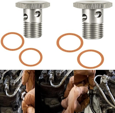 #ad Fuel Banjo Bolt amp; Washer Kit For Ford 6.0L amp; 6.4L Powerstroke F250 350 450 550 $22.10