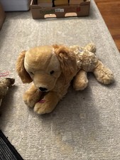 Nintendogs Golden Retriever Dog Stuffed Animal Rare Official Plush Sound Works