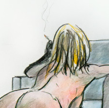 Limited Edition Print Nude Erotic English Figurative Art A4 Signed by The Artist