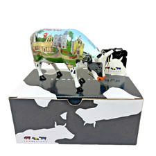 Figurina Cow Parade #7330 Alamoosey Down the Trail 2003 con scatola ed etichetta