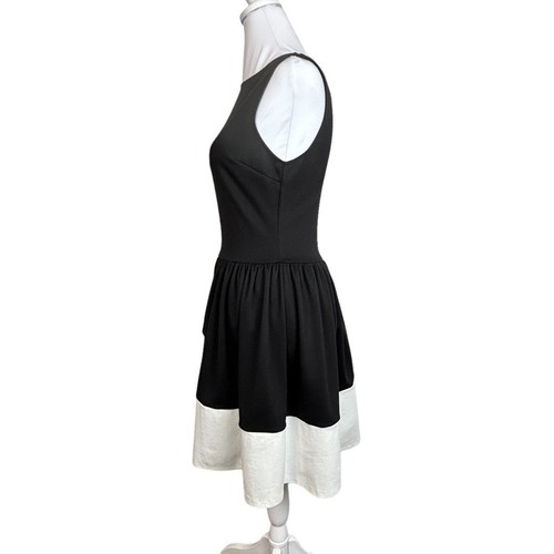 Aqua Bloomingdales Dress Womens Size S Black White Fit & Flare Feminine NWT - Picture 3 of 12
