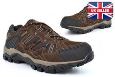 Johnscliffe Mens Waterproof Walking Shoes Mens Hiking Boots Trekking Real Suede