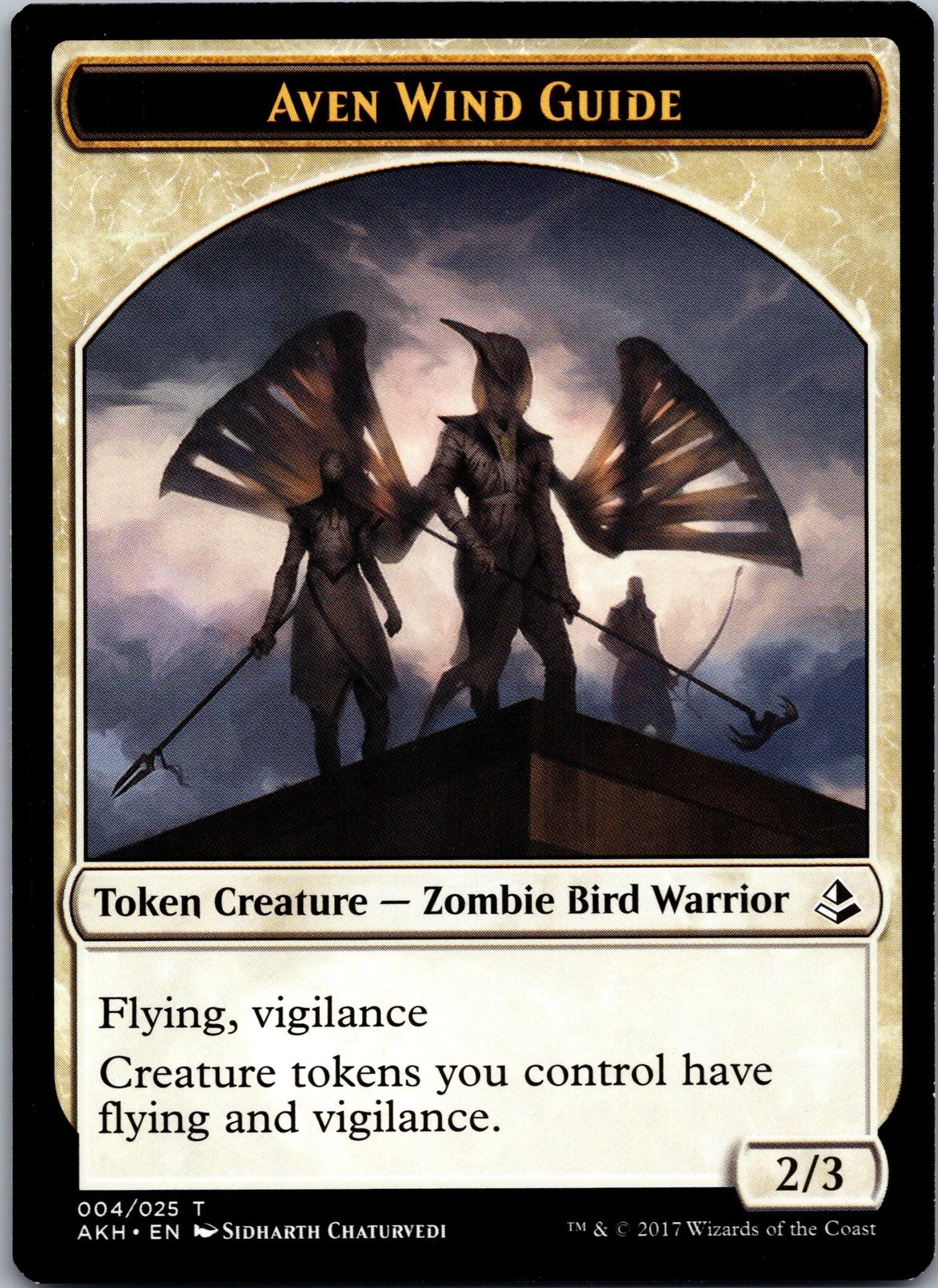 Magic Aven Wind Guide // Hippo Double-Sided Token Amonkhet 4 // 22 LP