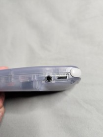 Nintendo GameBoy Advance AGB-001 System Glacier Clear W/ Game, Batteries Tested