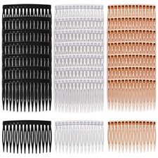 24 Pcs Plastic Hair Side Combs 14 Teeth Decorative 7cm x 4.5cm x 1.2cm