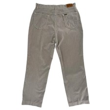 80s Lee Riders corduroy pants beige 1980s vintage high waisted minimalist