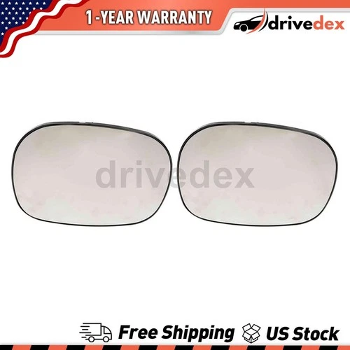 Pair Dorman - HELP Door Mirror Glass Fits 2000 2001 2002 2003 Dodge Ram 1500 Van
