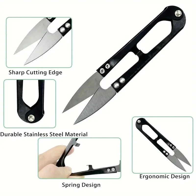 Fadenscheren Fadentrenner Nähschere Garnschere Fadenknipser 10 cm 3 Stück - Bild 2 von 4