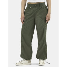 No Boundaries Rib-Waist Parachute Cargo Pants Womens Sea Turtlle Size L 12-14 