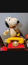 Snoopy  Woodstock Phone Vintage Large Rotary Telephone, Peanuts, AT T