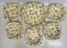 ROYAL WINTON CHINTZ EVESHAM 6 PIECE BOWL SET.