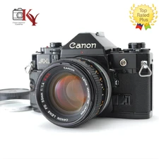 【 MINT 】 Canon AE-1 Program 35mm Film Camera + FD 50mm f1.4 SSC S.S.C Lens JAPAN