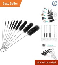 Effortless Cleaning with 10-Piece 8-Inch Tube Brush Set for Narrow Neck Bottles
