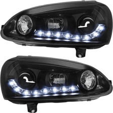 Scheinwerfer mit LED im Set für VW Golf 5 V 10.2003-2009 schwarz