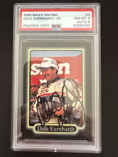 1990 Maxx Racing - Dale Earnhardt #3 - PSA Certified Auto - PSA 8