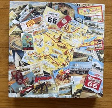 Vintage 1991 Hallmark Route 66 Puzzle  Get Your Kicks On  500 pcs. Complete Rare