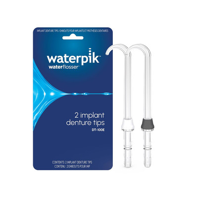 Waterpik Genuine Implant Denture Replacement Tips, Water Flosser Refill Heads No