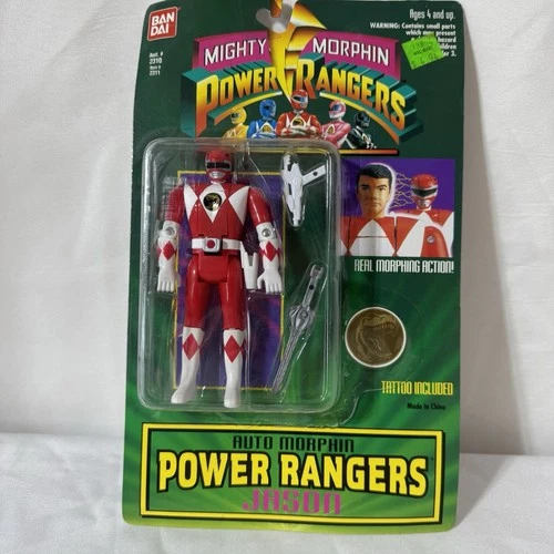 Vintage Mighty Morphin Power Rangers 1994 Jason Red Ranger Auto Morphin Bandai