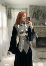 Female Knight Armor Set with Chainmail Fantasy Cosplay Renaissance Faire
