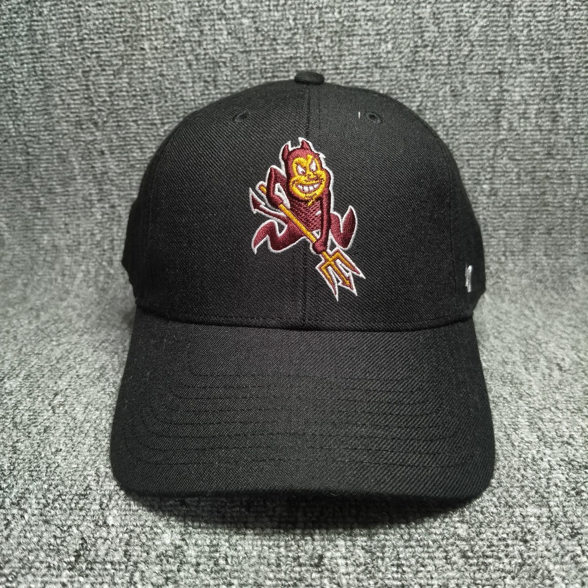 '47 Brand Arizona State Sun Devils Sparky Mascot Black Snapback Hat Cap OSFA NCA