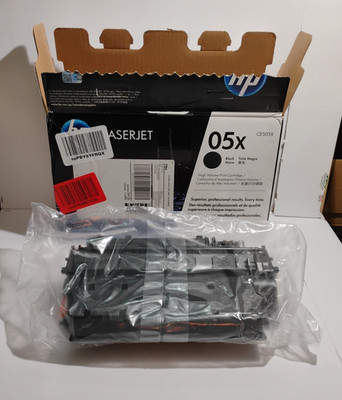 Genuine HP 05X Black Toner High Volume Print Cartridge CE505X LaserJet P2055