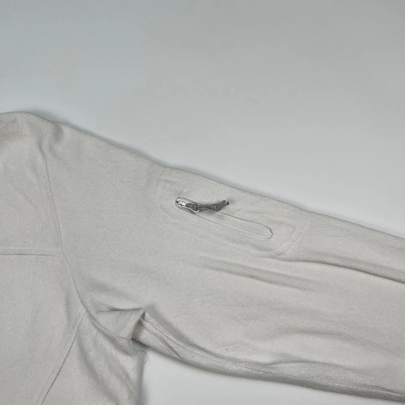 Columbia Full Zip Fleece Jacket Womens XL White Thermal Jacket Hiking image 8