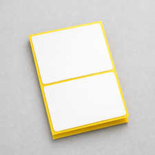 large white sticky labels Ideal for envelopes and parcels 4x3" 75 stickers