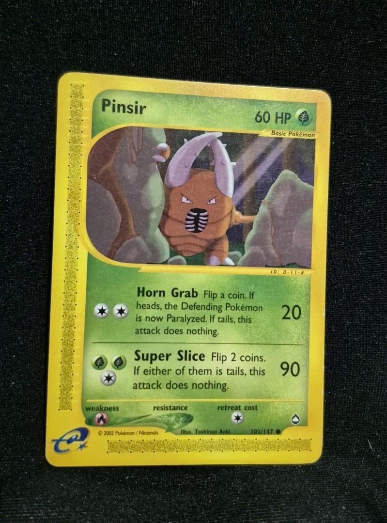 Pokémon TCG VTG Pinsir 101/147 Common Aquapolis